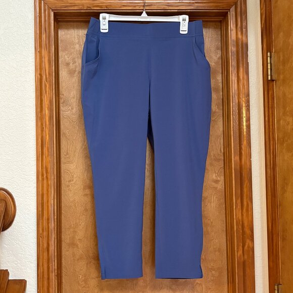 Women's Eddie Bauer Departure Ankle Pants in Bluebird, Size MP - Picture 1 of 9